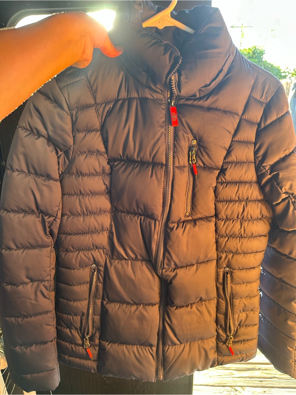 Womens Nautica Navy Puffer Jacket Small
